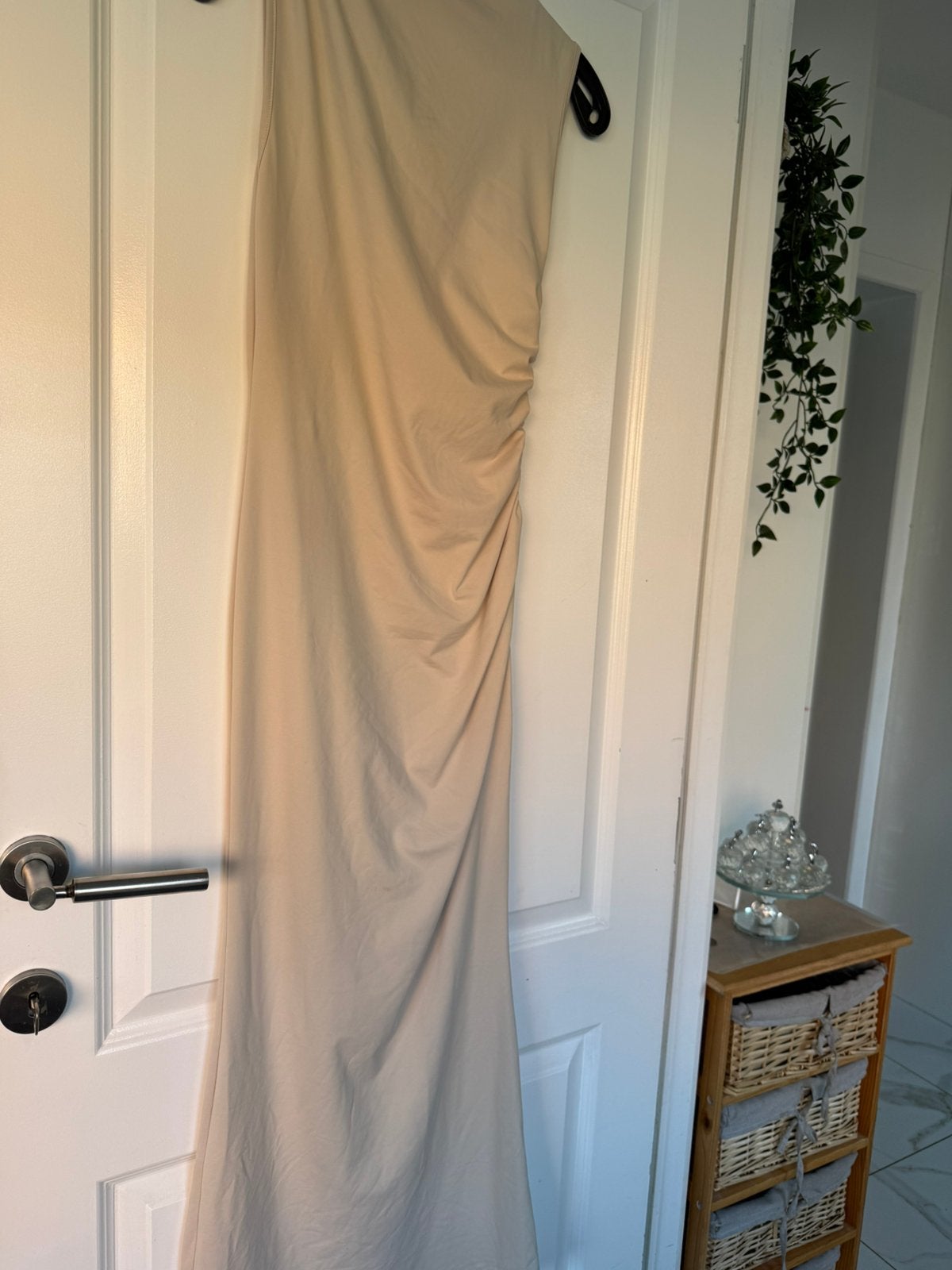 jurk beige shein, Kleding | Dames, Beige, Ophalen of Verzenden, Zo goed als nieuw, Maat 36 (S)