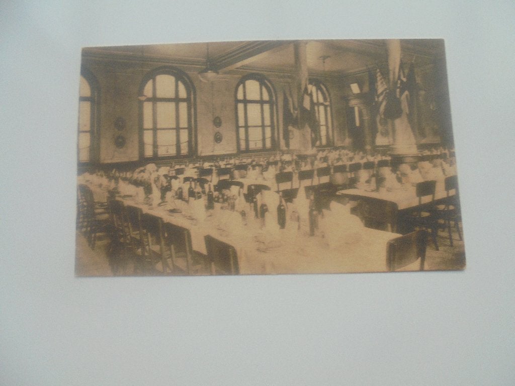 brussel -kazerne prince albert-eetzaal onder officieren, Collections, Cartes postales | Belgique, Envoi, 1920 à 1940, Affranchie