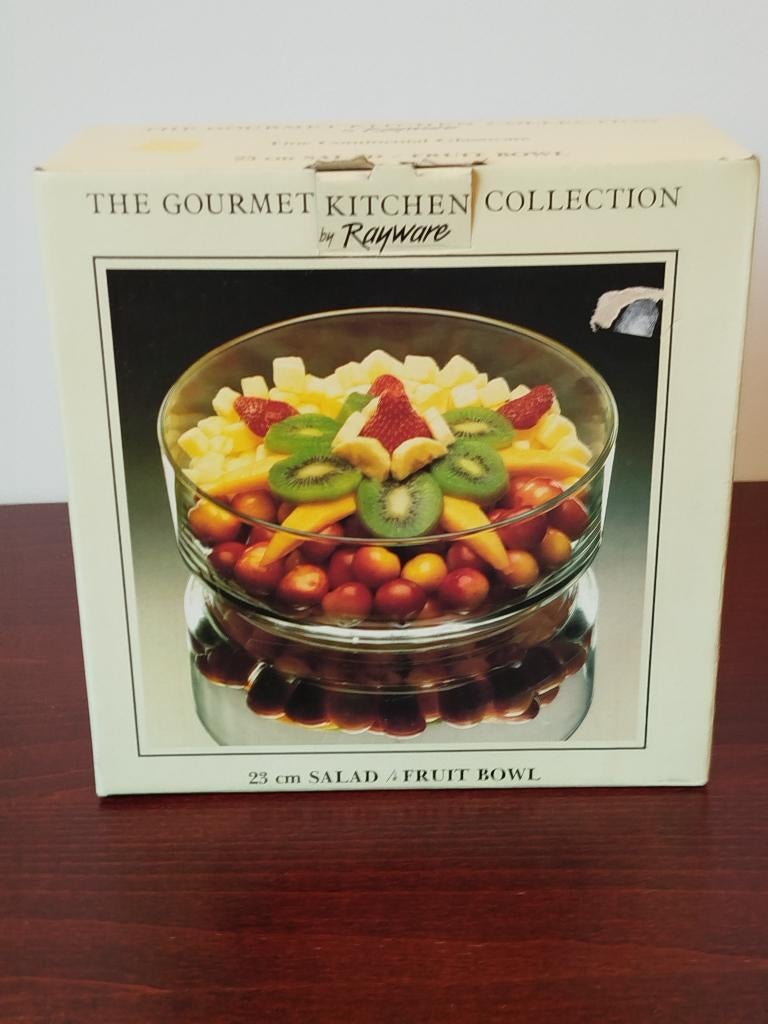 Vintage Salad/fruit bowl, Enlèvement ou Envoi, Comme neuf, Verre, Balance ou Balances