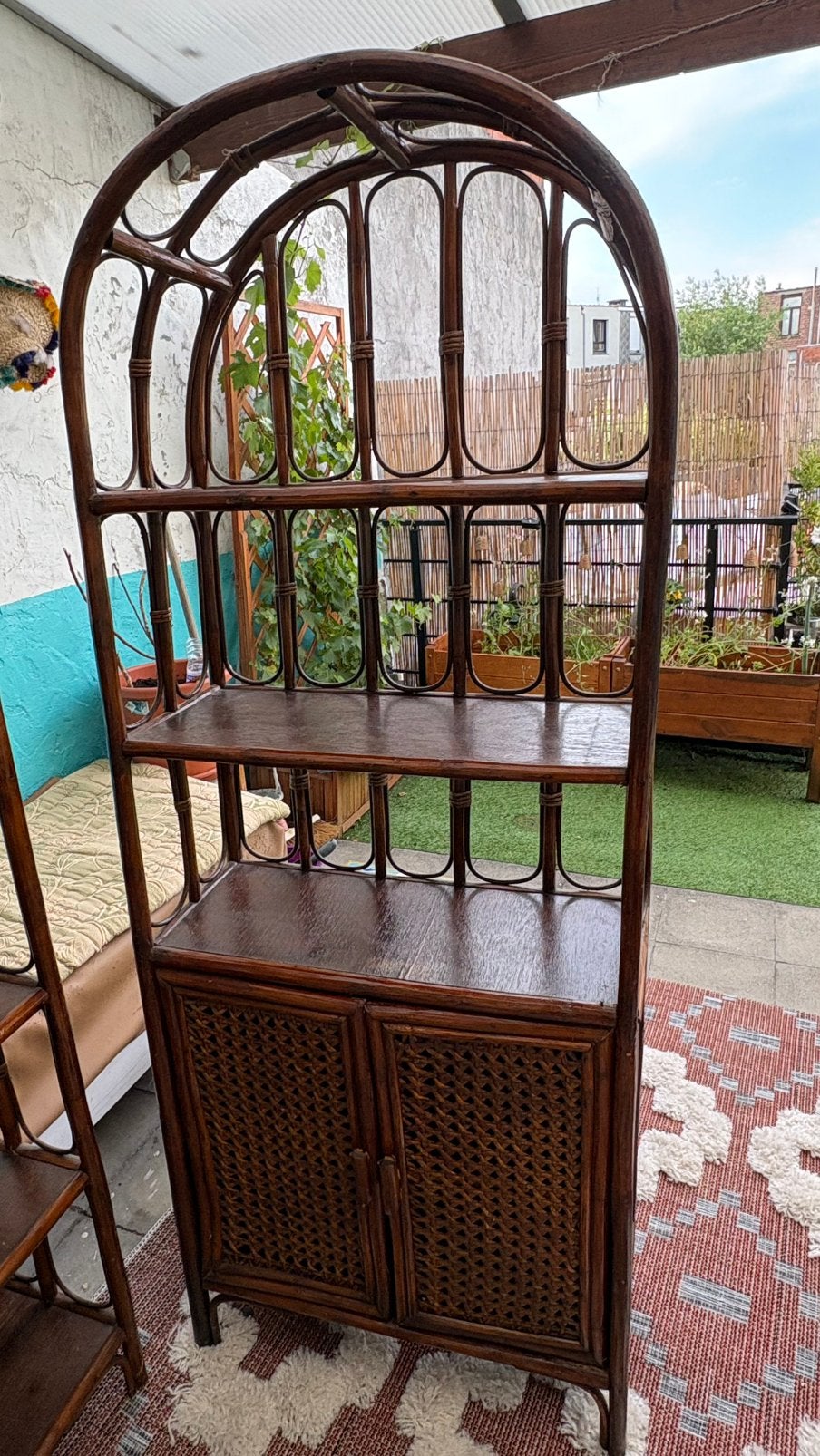 Vintage rotan kast, Ophalen, Zo goed als nieuw