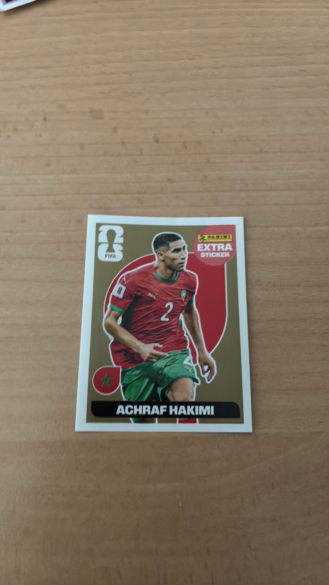 Achraf Hakimi gold extra, Ophalen, Nieuw, Sticker
