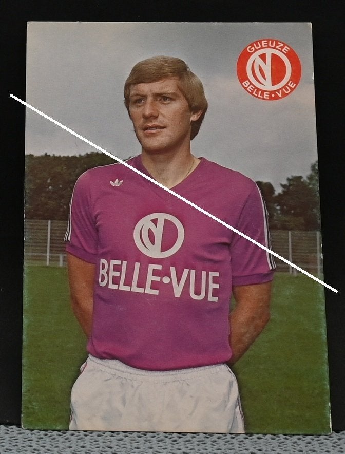 RSC Anderlecht  Fotokaart Hugo Broos Belle Vue, Verzamelen, Sportartikelen en Voetbal, Verzenden, Gebruikt, Spelerskaart