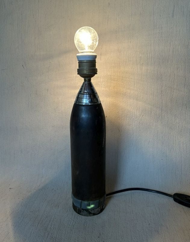 wo1 - Trench Art - 7,6 cm Leichter Minenwerfer - LEEG, Verzamelen, Militaria | Algemeen, Ophalen of Verzenden, Landmacht, Kunstobject