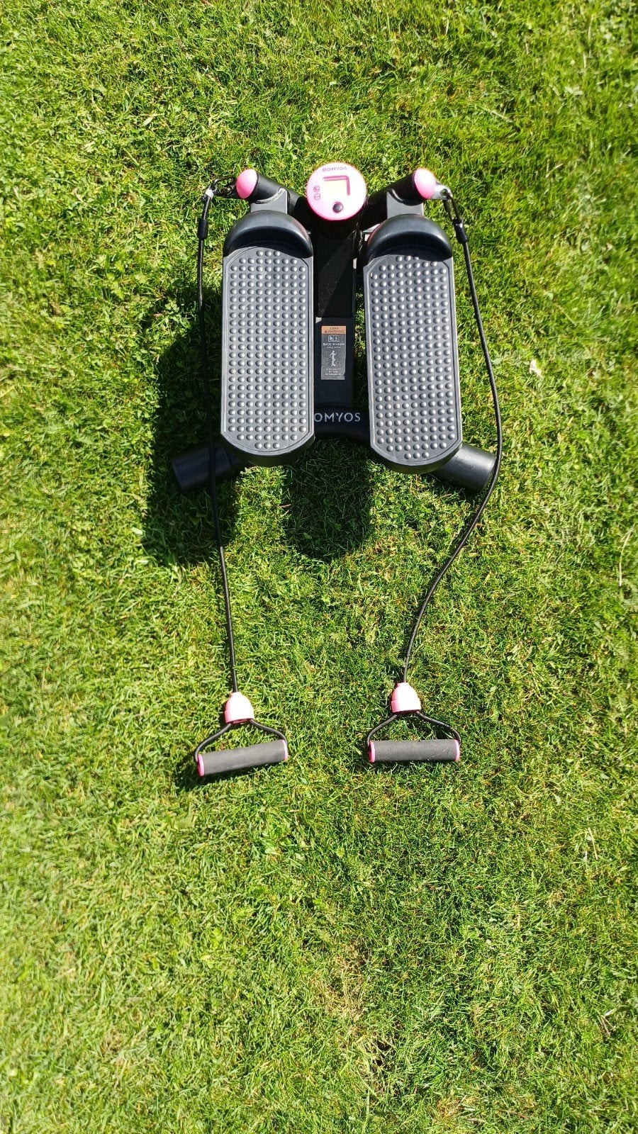Domyos MS500 Mini Stepper met Weerstandsbanden (Zwart/Roze), Sports & Fitness, Sports & Fitness Autre, Enlèvement, Comme neuf