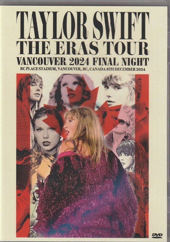 3 dvd's - TAYLOR SWIFT - Live Vancouver 2024, Import, Live-album, Nieuw in verpakking, Verzenden