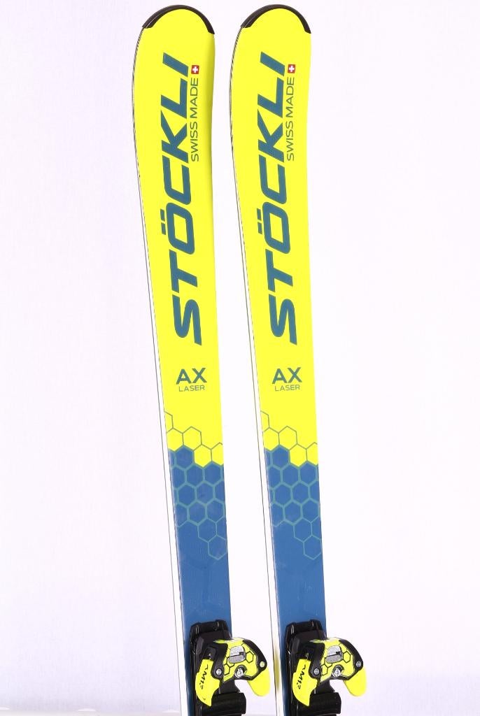 161 ski's STOCKLI LASER AX, blue/yellow, grip walk, Gebruikt, Carve, Salomon, Ophalen of Verzenden