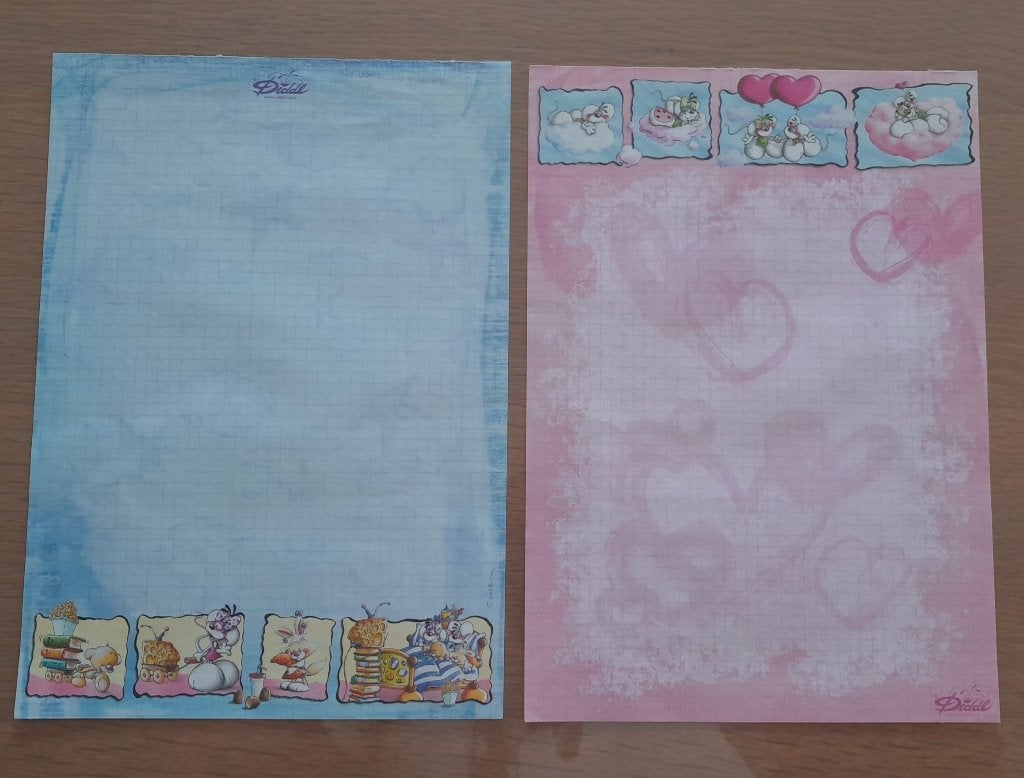Diddl A4 blaadjes (13 verschillende), 0,40 euro per stuk, Verzamelen, Ophalen, Diddl, Gebruikt, Papier, Kaart of Schrift