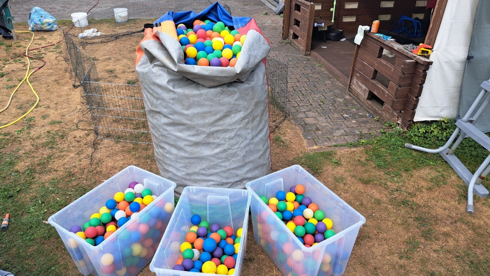 ballen ballenbad., Ophalen, Gebruikt