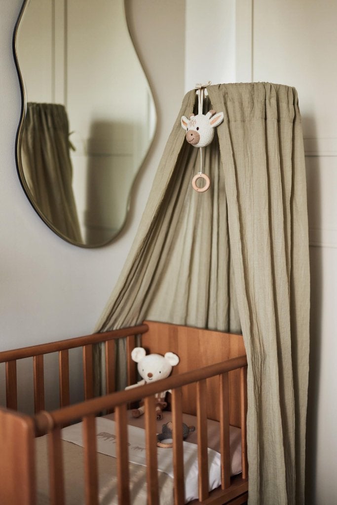 Jollein klamboe, Kinderen en Baby's, Kinderkamer | Inrichting en Decoratie, Ophalen, Gebruikt, Groen, Inclusief standaard
