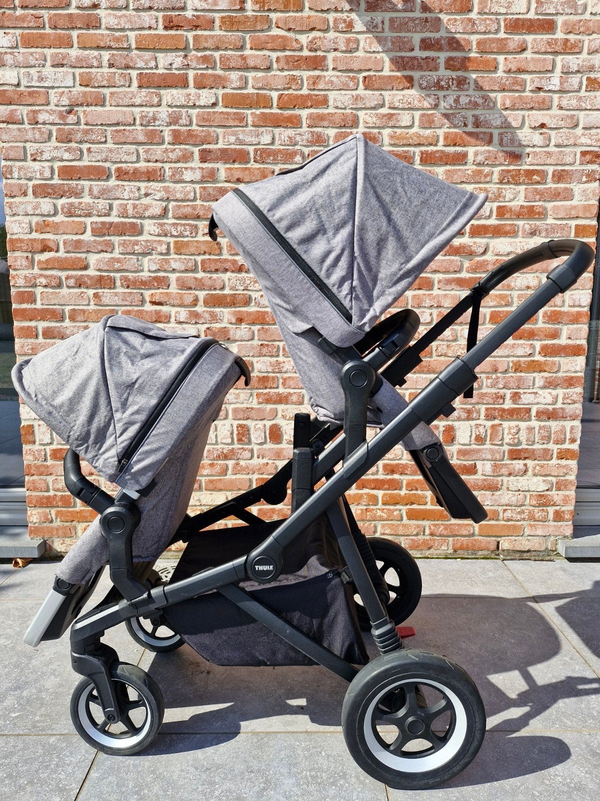 Wandelwagen Thule Sleek, Ophalen, Zo goed als nieuw, Kinderwagen, Verstelbare duwstang