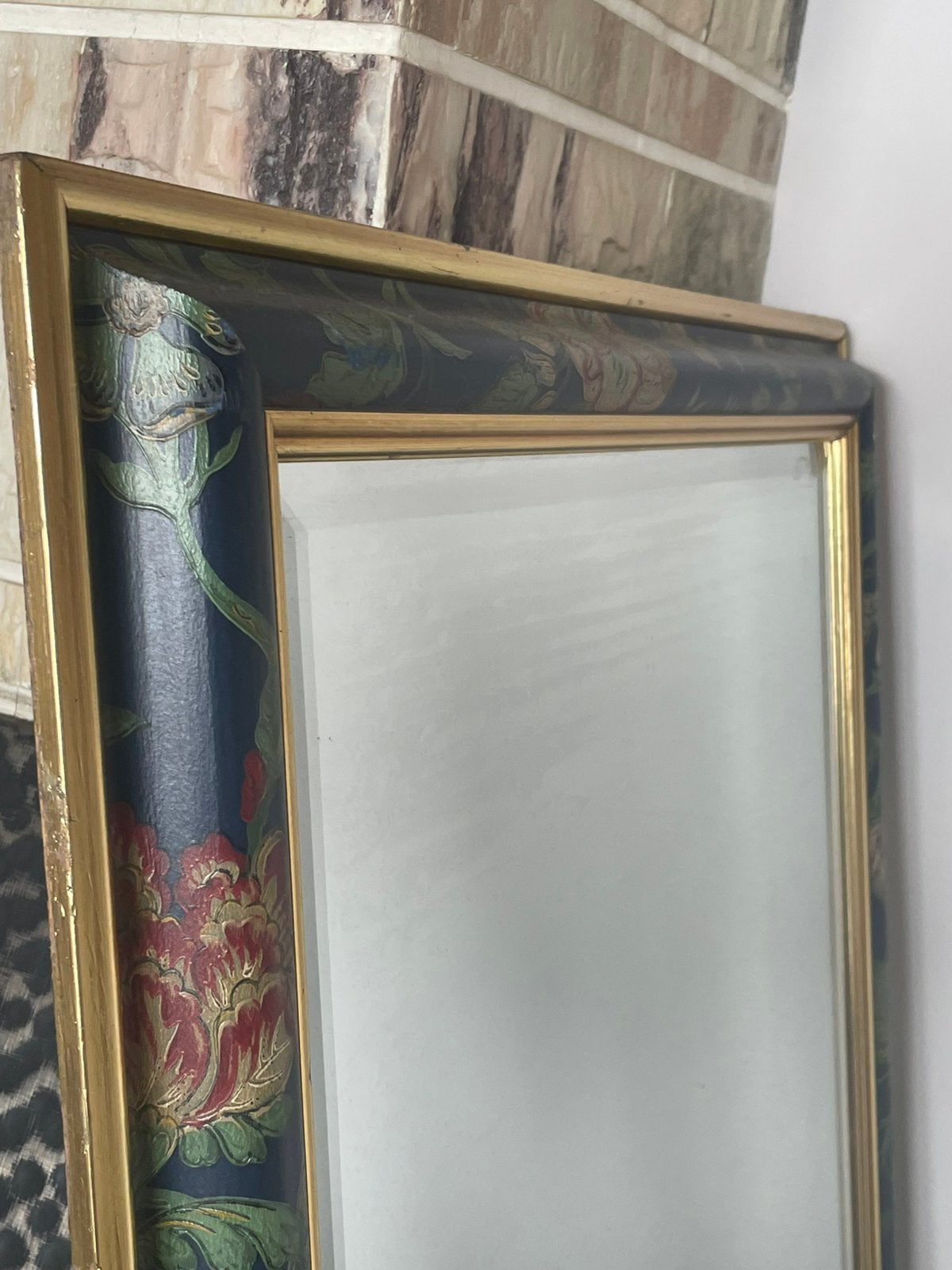 Oude ikea spiegel groot met bloemtjes, Ophalen