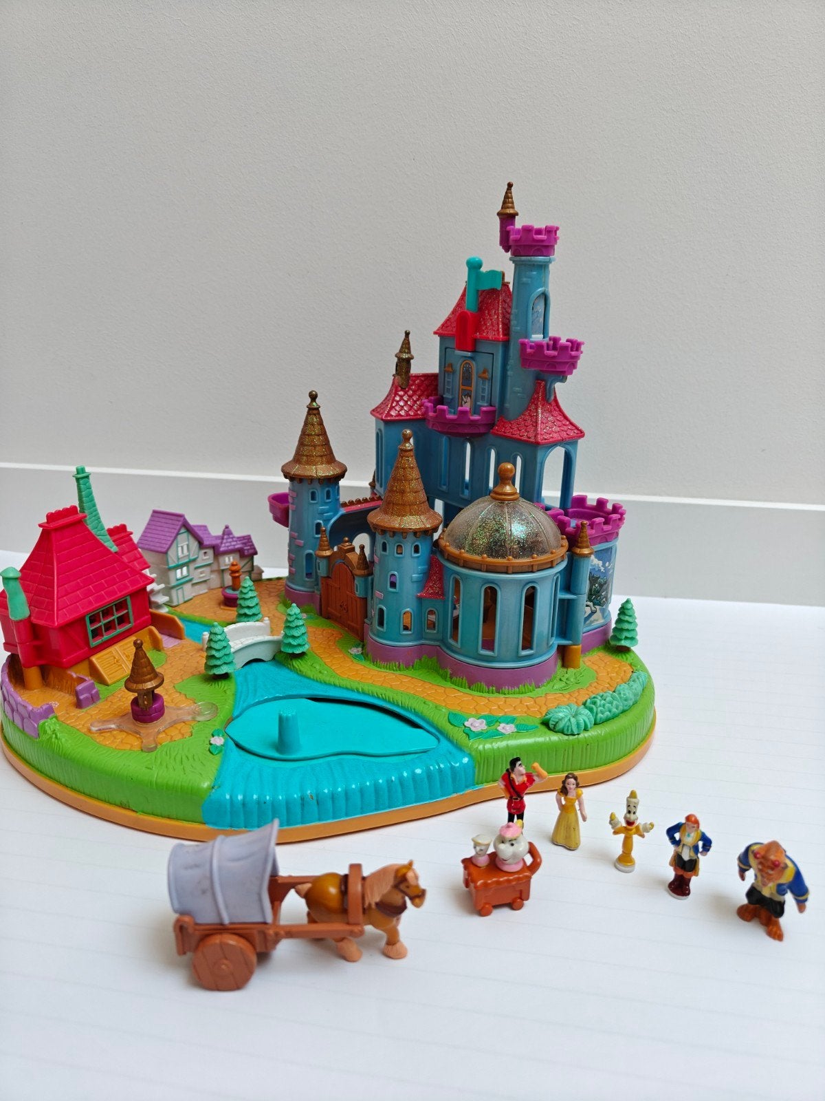 Polly Pocket Beauty & the beast vintage Disney 1997 compleet, Ophalen of Verzenden, Gebruikt