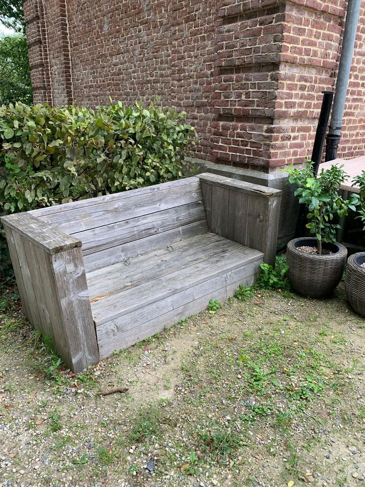 Bank uit steigerhout, Enlèvement