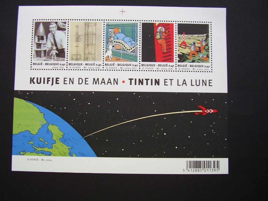 Blok 109 postfris - Kuifje en de maan, Ophalen of Verzenden, Postfris