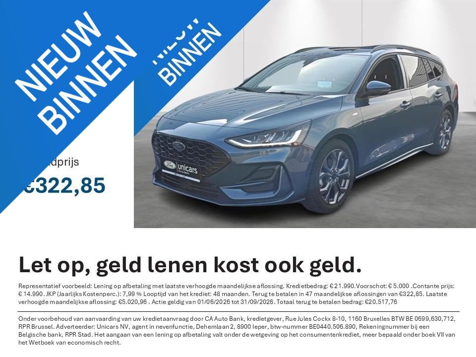 Ford Focus St-Line 1.0 Ecoboost mhev 155pk A7 (automatique), Autos, Ford, Entreprise, Achat, Focus, Airbags, Air conditionné, Climatisation automatique