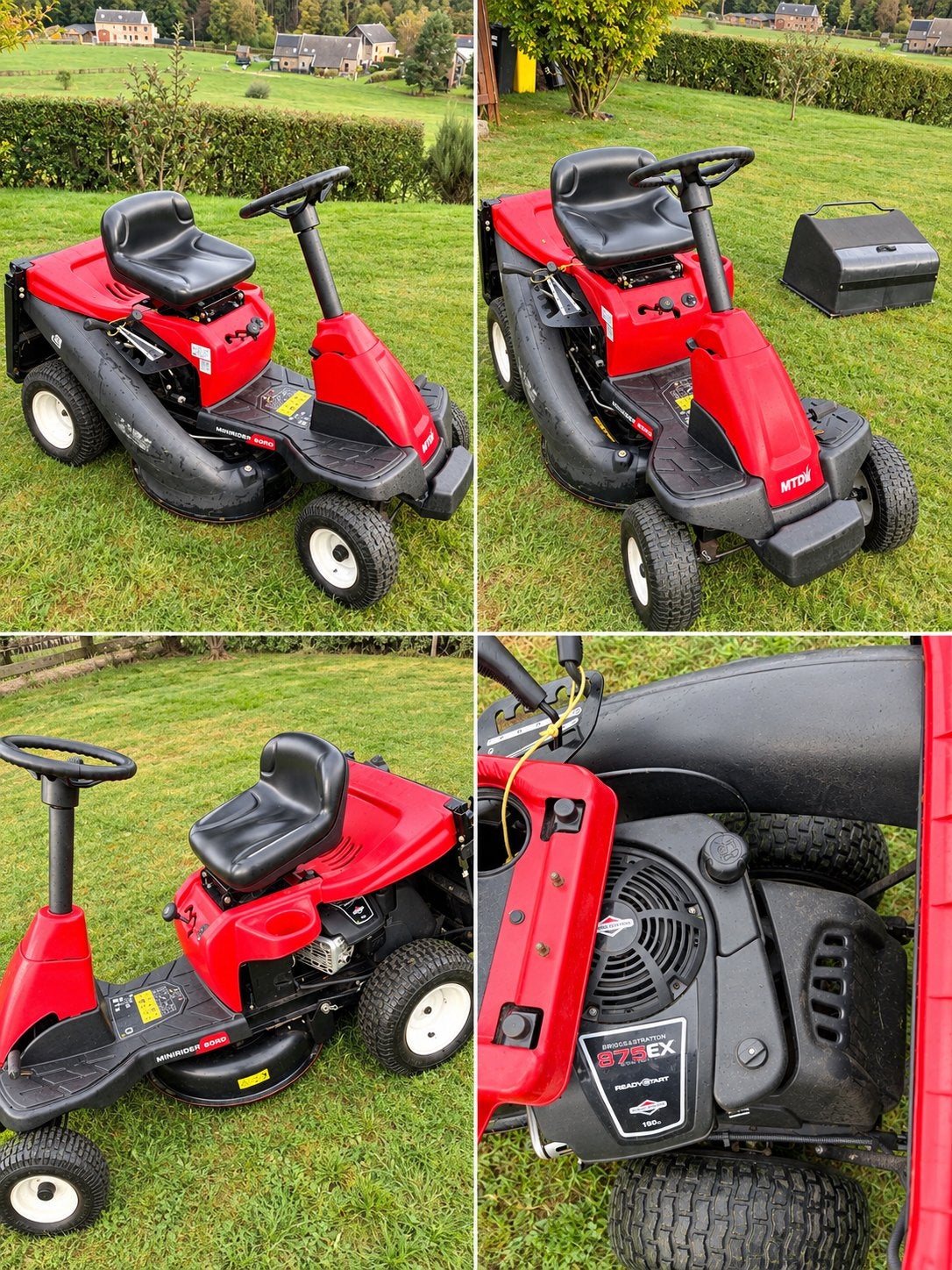 Tondeuse autoportée MTD Minirider 60 RD, Jardin & Terrasse, Enlèvement, Comme neuf, Bac de ramassage
