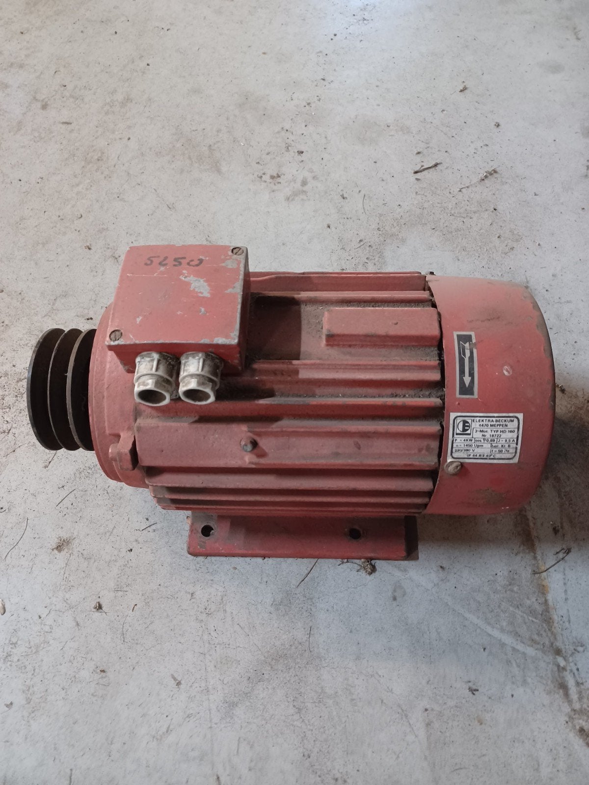 aandrijfmotoren 4kw en van 1kw, Doe-het-zelf en Bouw, Ophalen, Elektromotor, 1400 tot 1800 rpm