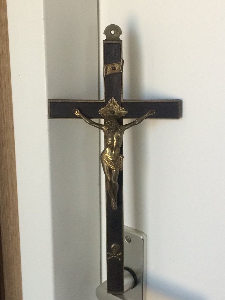 kruisbeeld nonnenkruis crucifix  kruis antiek, Antiek en Kunst, Antiek | Religieuze voorwerpen, Verzenden