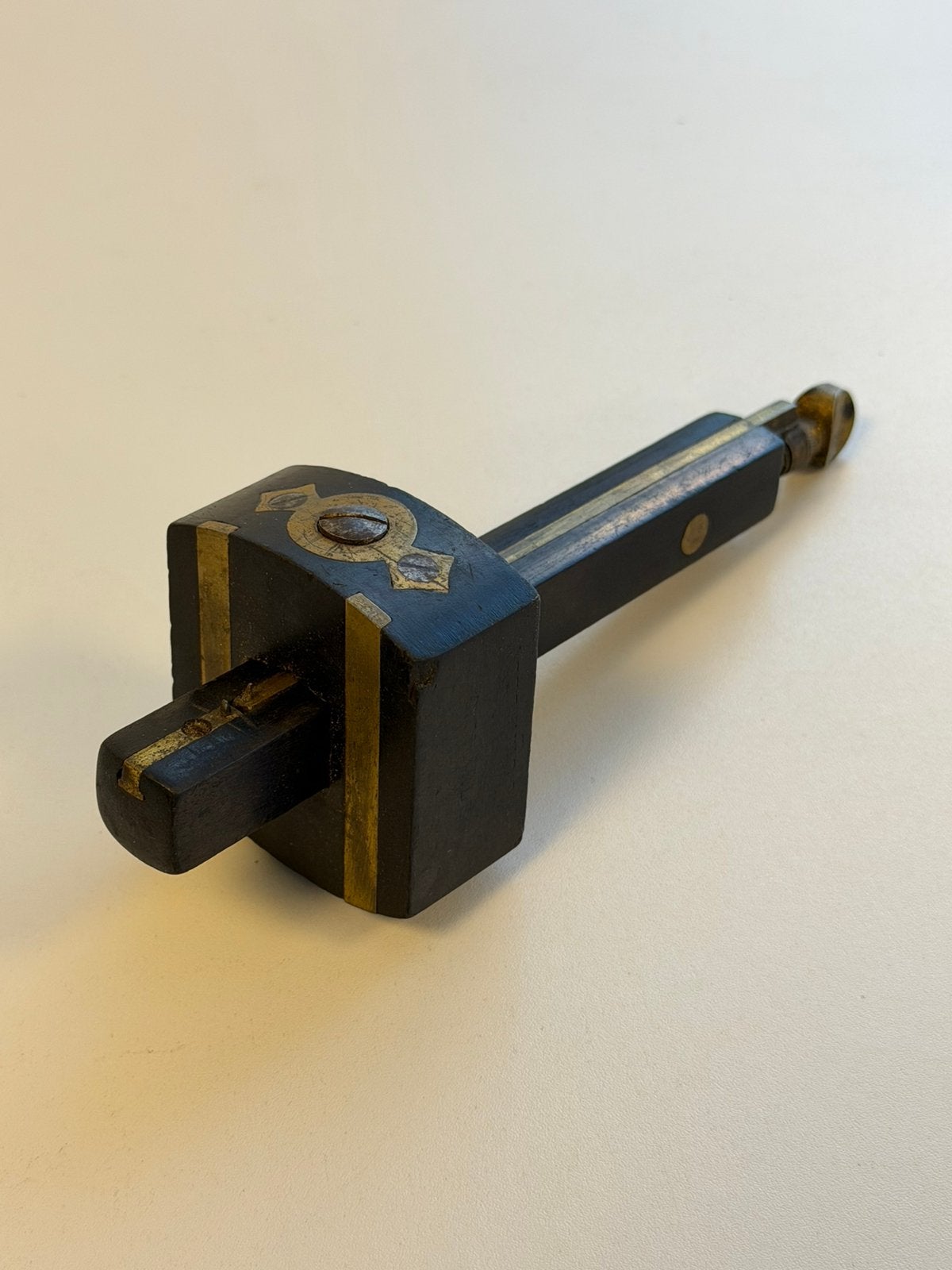Outils de menuisier en bois à double croix, outil en laiton, Enlèvement ou Envoi