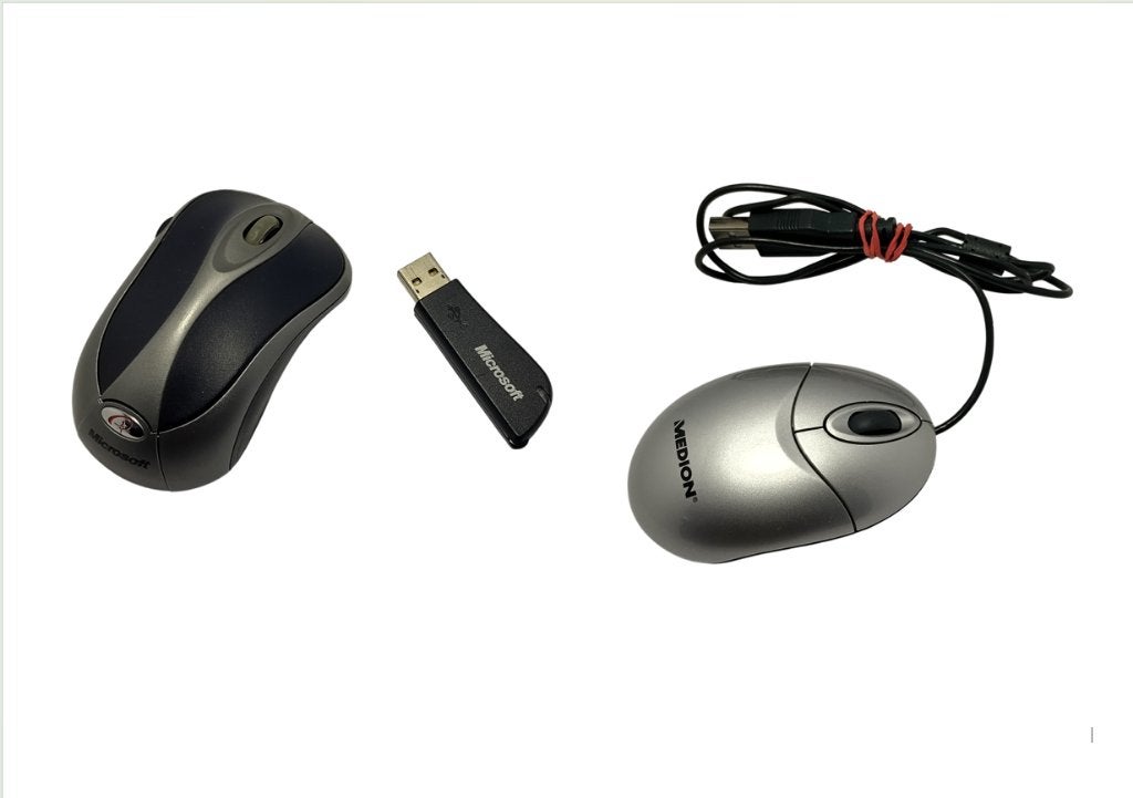 Souris filiaire Medion 1,50€ / Souris sans fil Microsoft 3€, Informatique & Logiciels, Enlèvement, Utilisé, Sans fil, Souris
