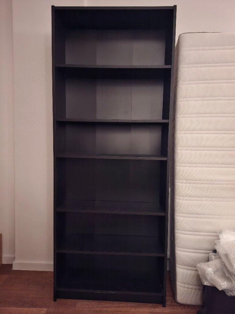 Meuble Billy Ikea noir, Maison & Meubles, 25 à 50 cm, Avec tablette(s), Enlèvement, Utilisé