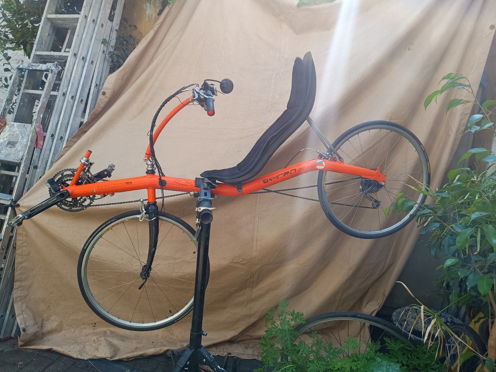 Challenge type Seiran SL, oranje, Fietsen en Brommers, Ophalen, Gebruikt, Velgrem, Bovenstuur
