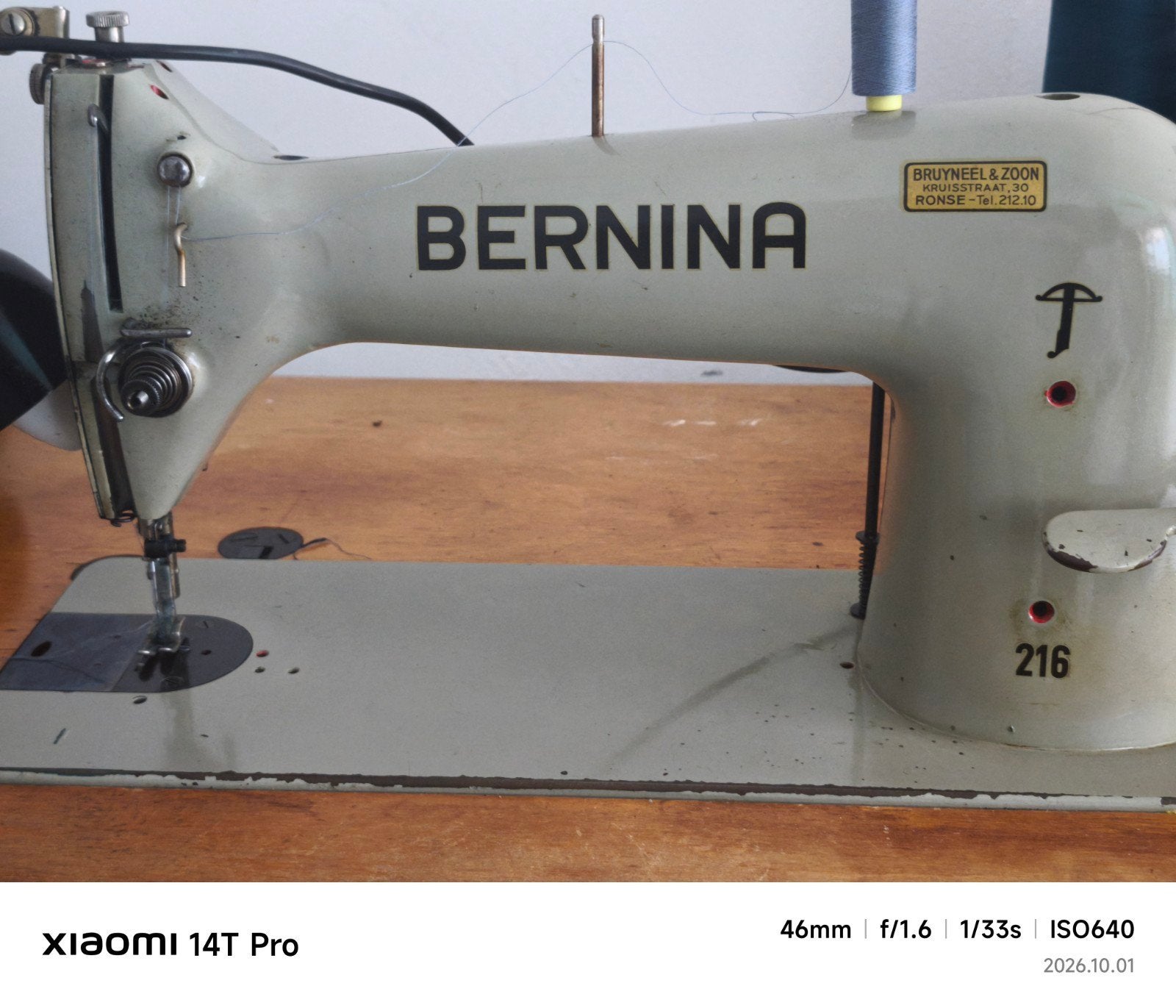 Bernina 216 Industriële Naaimachine – In Goede Staat, Hobby & Loisirs créatifs, Enlèvement, Machine à coudre, Bernina