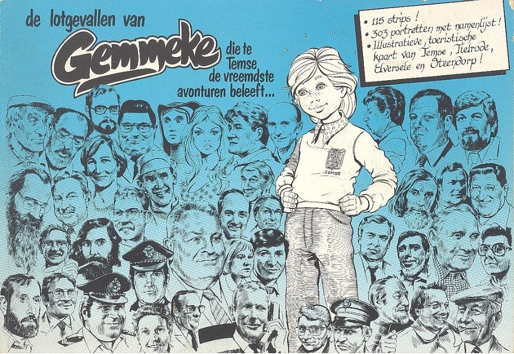 De lotgevallen van Gemmeke - gesigneerd., Gelezen, Eén stripboek, Ophalen of Verzenden, Hugo Meersman
