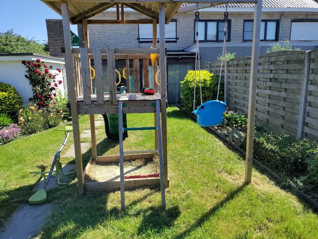 Houten tuin speeltuig, Ophalen, Gebruikt, Schommel