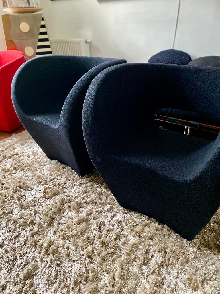 Set van 2 Moroso Victoria and Albert Fauteuils – Ron Arad, Maison & Meubles, Fauteuils, Enlèvement, Utilisé, Tissus