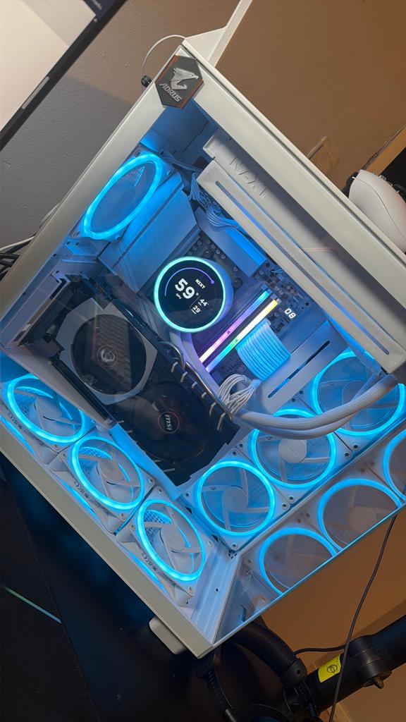 High-End AM5 Gaming PC Ryzen 7 9800X3D 32GB DDR5, X870 Elite, Computers en Software, Desktop Pc's, Zo goed als nieuw, 4 Ghz of meer