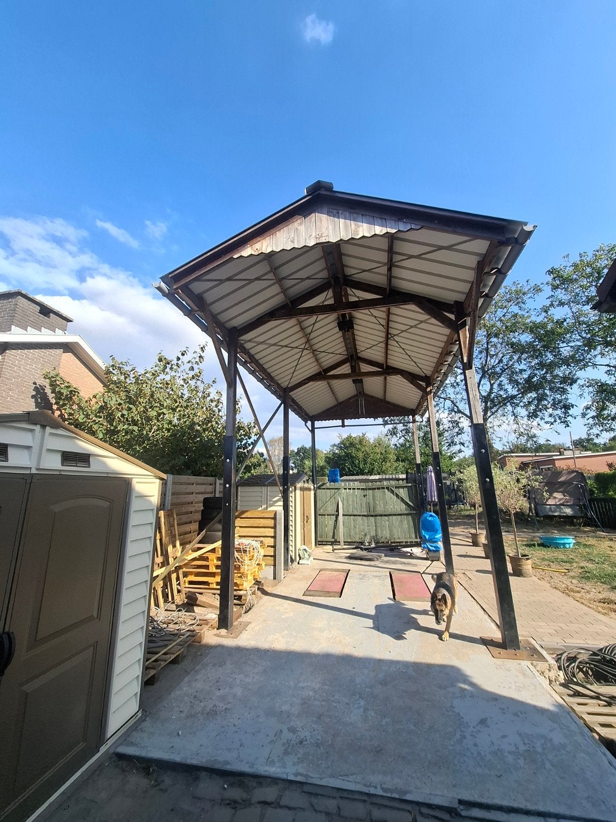 carport, Ophalen, Gebruikt, Carport