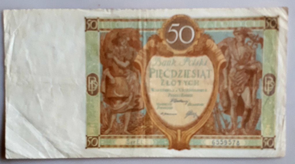 POLOGNE/POLOGNE : RARE 50 ZLOTYCH 1-9-1929 P 96 XF, Enlèvement ou Envoi, Pologne, Billets en vrac