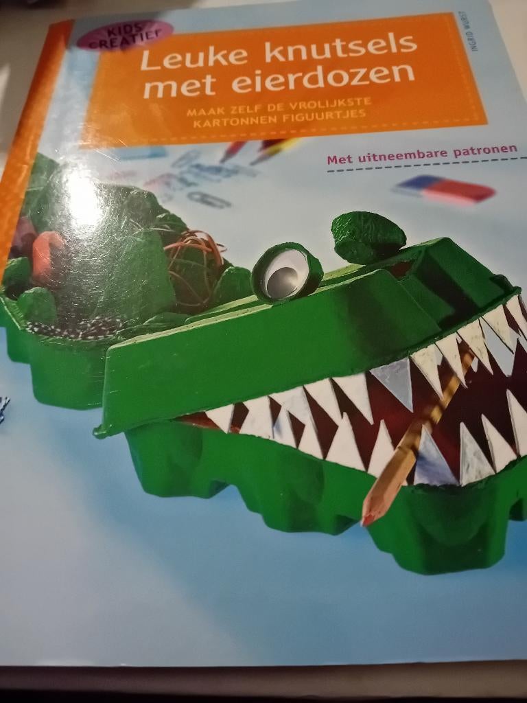 Boek leuke knutsels met eierdozen, Ophalen of Verzenden, Knutselwerk