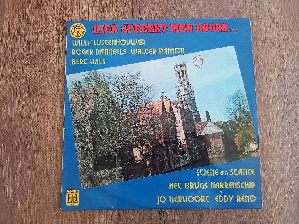 Vinyl LP Hier spreekt men Brugs Willy Lustenhouwer Brugge, Cd's en Dvd's, Ophalen of Verzenden, 12 inch, Streekmuziek, LP