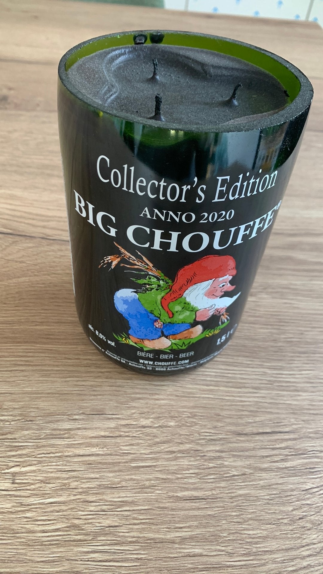 Grote kaars Big Chouffe anno 2020, Ophalen, Zo goed als nieuw
