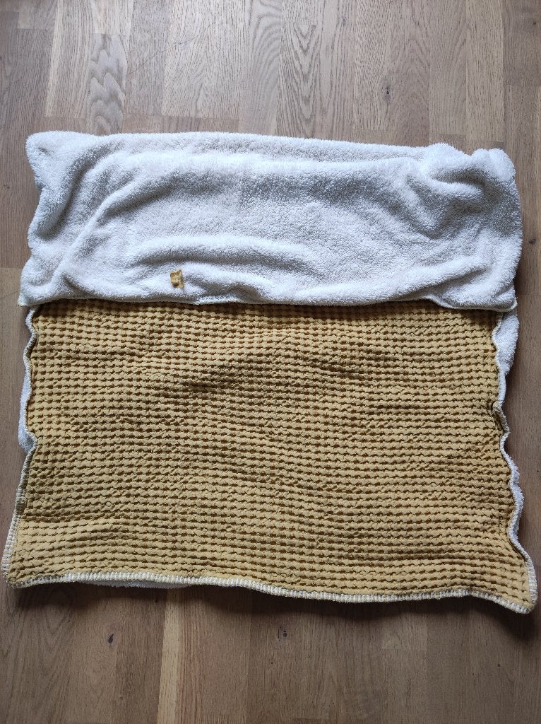 Winterdeken baby Koeka, Kinderen en Baby's, Ophalen, Koeka, Zo goed als nieuw, Geel