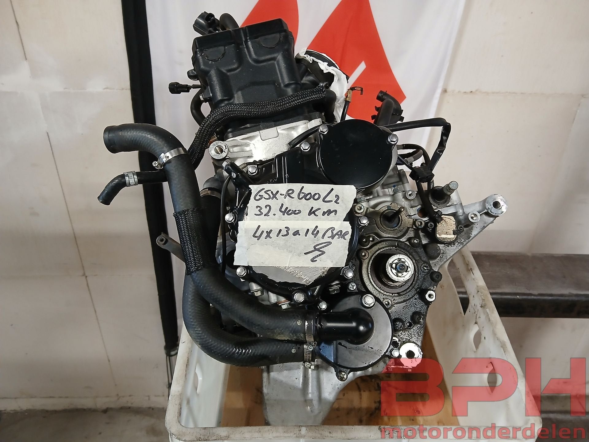 Motorblok Suzuki GSX-R 600 L1 L2 L3 L4 L5 L6 L7 2011 t/m 201, Motos, -, -, Enlèvement, Utilisé