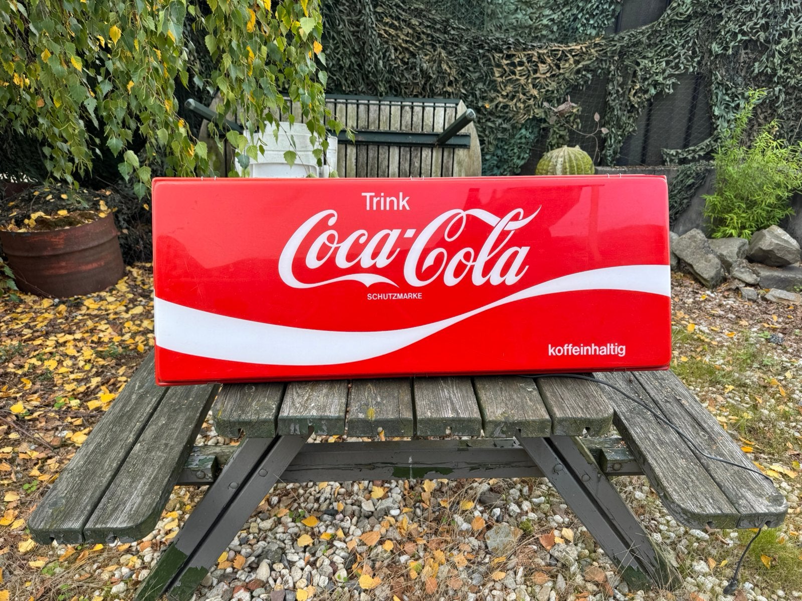 Coca Cola reclame lichtbak, Verzamelen, Ophalen, Gebruikt, ., Lichtbak of (neon) lamp