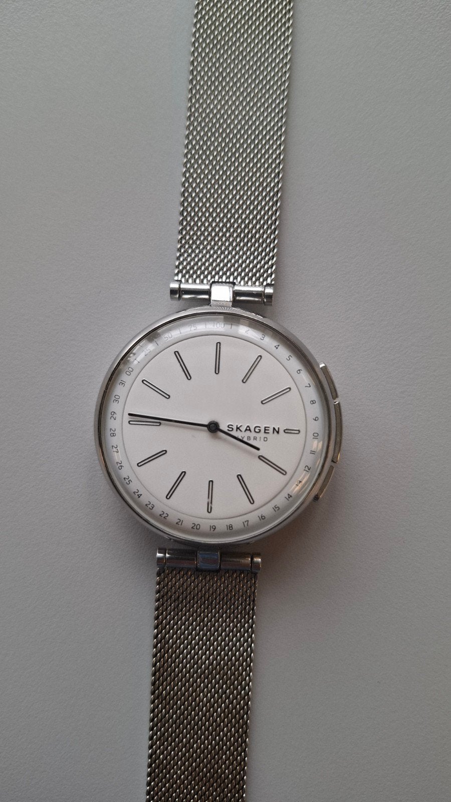 Skagen Hybrid Smartwatch horloge SKT1400 in zeer goede staat, Handtassen en Accessoires, Ophalen of Verzenden