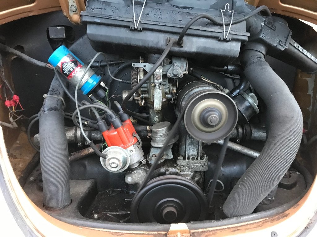 1600 cc motor VW kever T1 T2 Karmann met garantie, Auto-onderdelen, Motor en Toebehoren, Ophalen of Verzenden, Gebruikt, Volkswagen