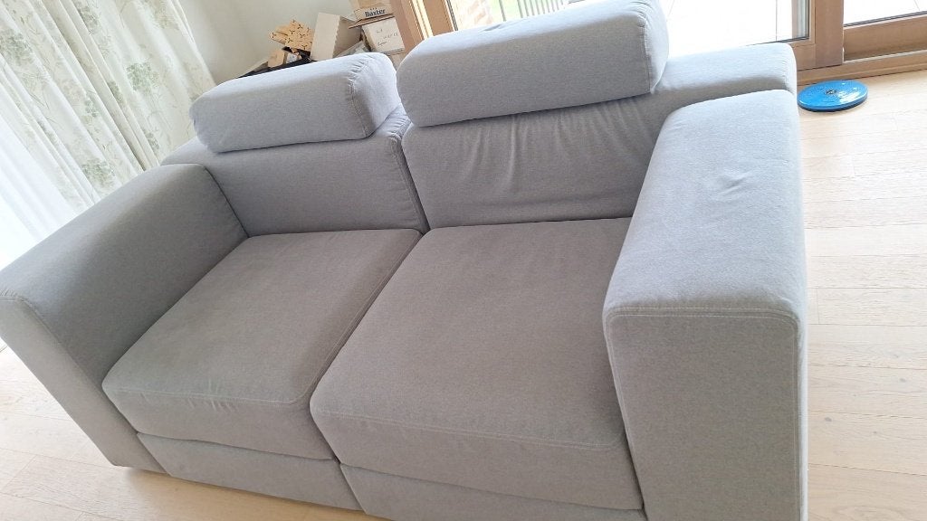 IKEA JÄTTEBO 2-zits bank met opbergruimte + extra kussens, 100 à 125 cm, Scandinavisch Modern, Comme neuf, Enlèvement