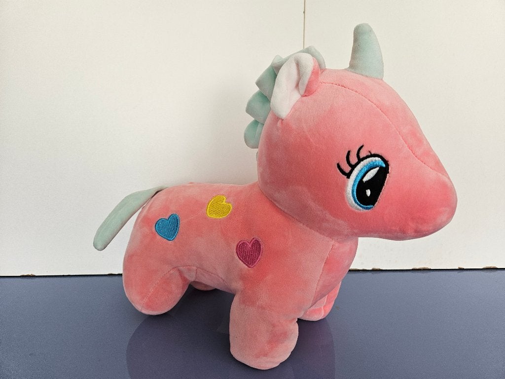 Knuffel roze eenhoorn, Enfants & Bébés, Jouets | Peluches, Enlèvement, Comme neuf, Rose, Licorne
