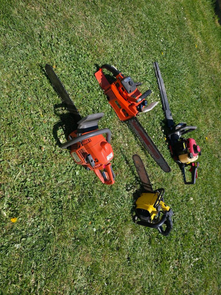 Set machines voor onderdelen, Ophalen, Gebruikt, Benzine, Husqvarna