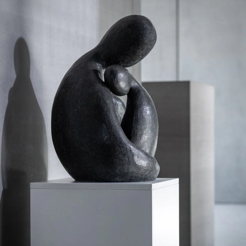 Bronzen kunstbeeld AFFECTION, Antiek en Kunst, Ophalen, Beeld