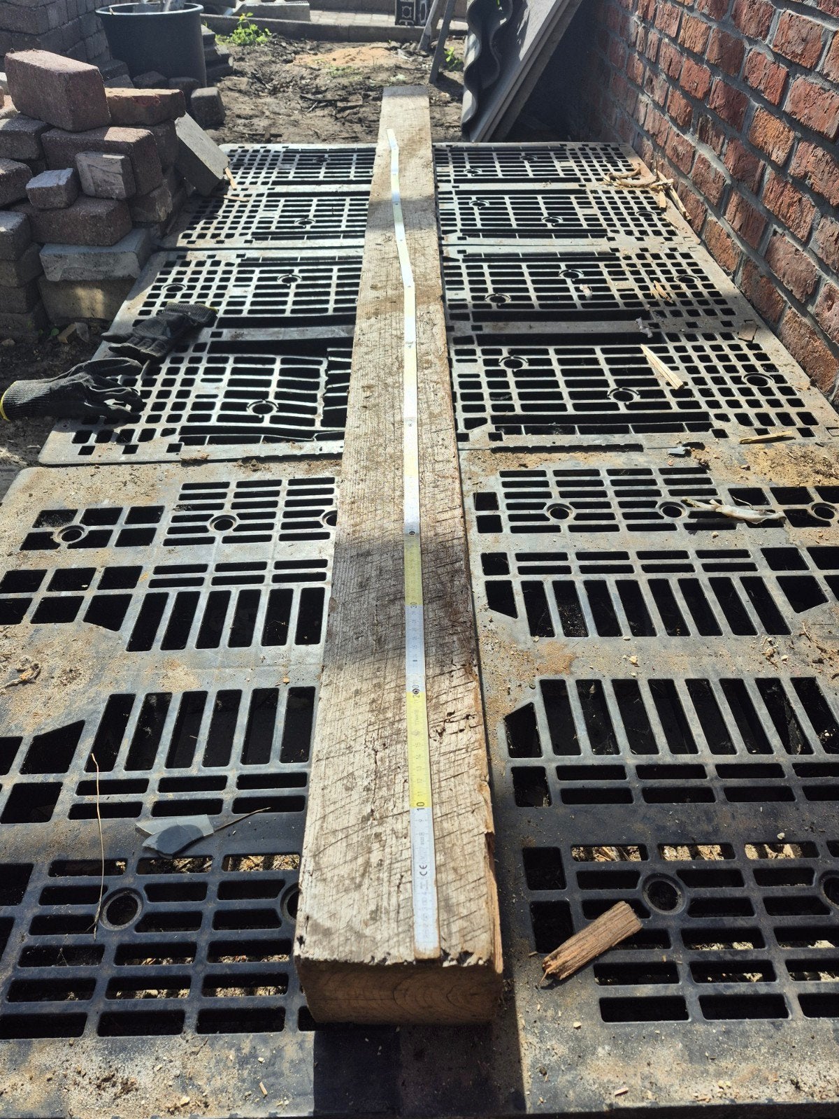 Eiken balk, Doe-het-zelf en Bouw, Ophalen, Eiken, Balk
