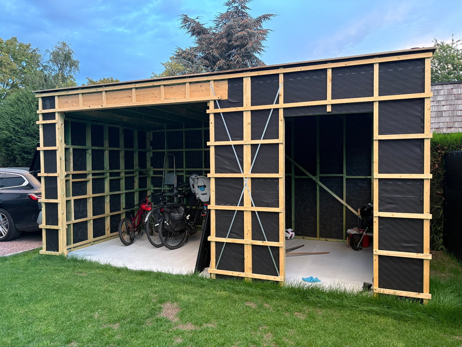 Constructie voor tuinhuis (nieuw), Tuin en Terras, Ophalen, 200 tot 400 cm, Tuinhuis, Nieuw