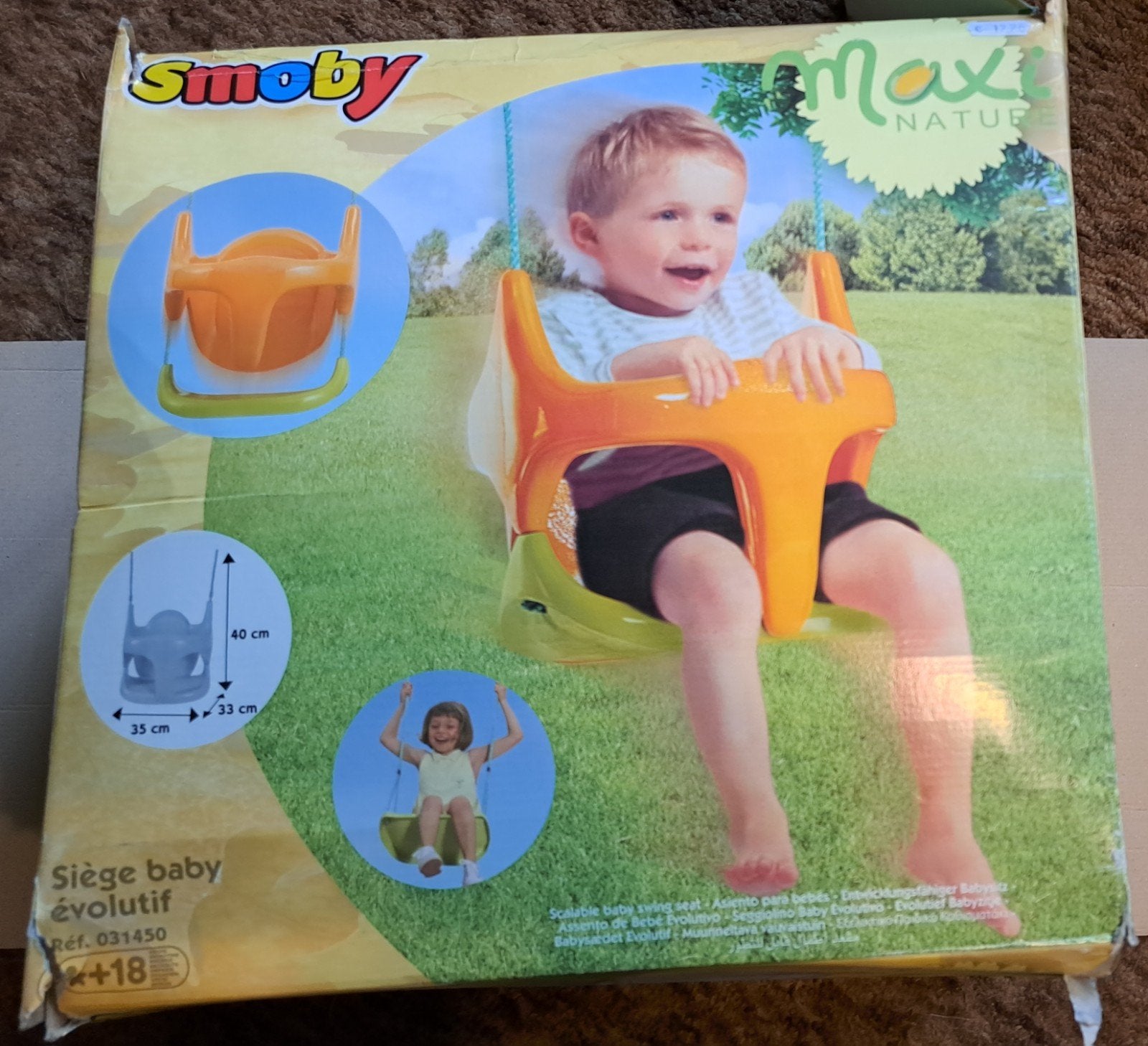 Siège balançoire évolutif pour bébé, marque SMOBY, Ophalen