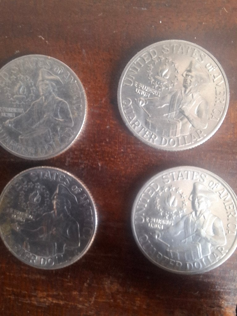 4 Amerikaanse herdenkingsmunten 1776 -1976, Ophalen, Losse munt