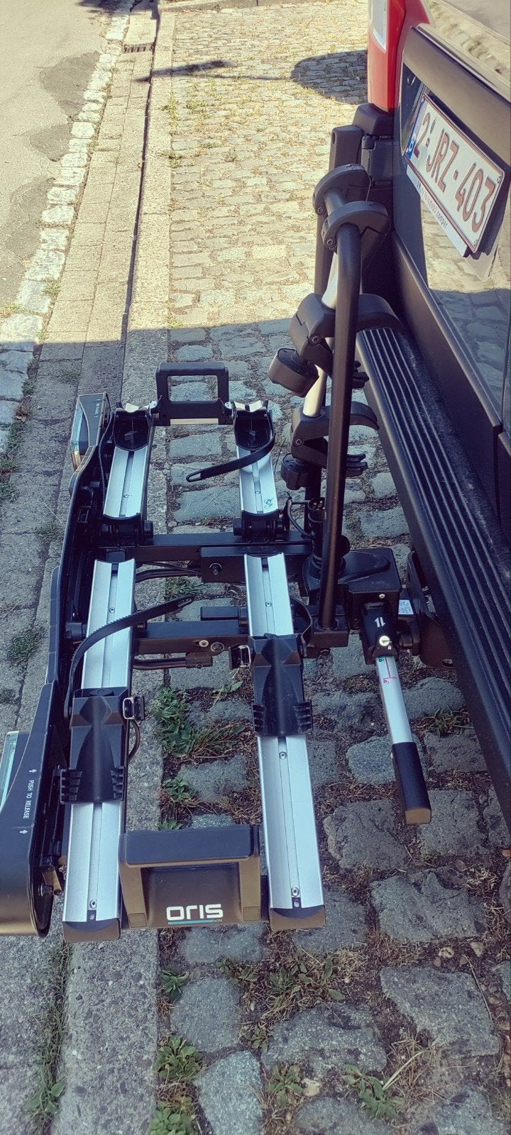 Fietsdrager kantelbaar, Ophalen